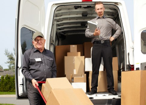 Local removals team helping with a move in Watford