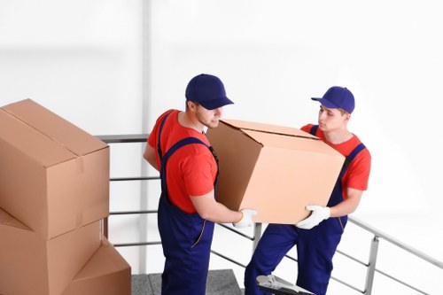 Careful loading of household items for a Watford apartment move