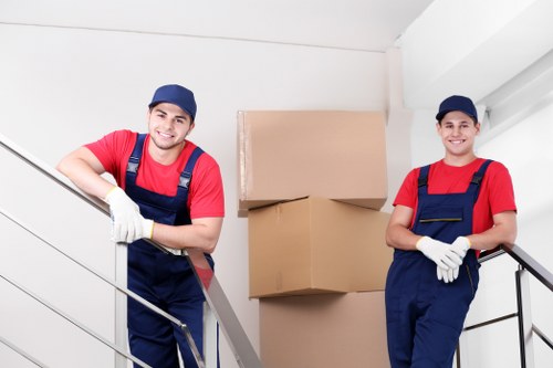 Local moving service in Watford preparing items for secure delivery