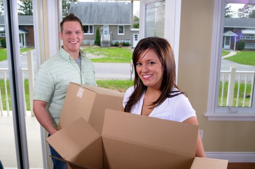 Local removals service planning access for a Watford property
