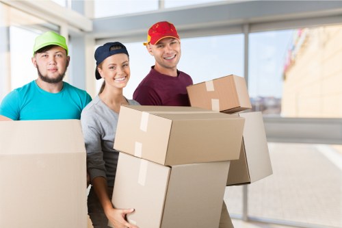 Packing and loading belongings for a student house move in Watford