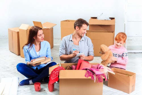 Customer booking details being reviewed for a moving service