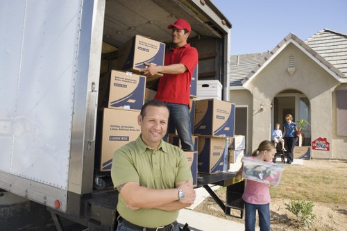 Man and van service vehicle used for a customer booking