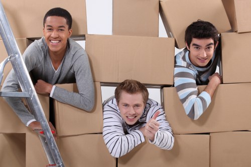 Waste disposal and compliance rules for a moving service