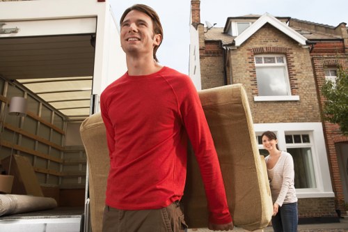 Load secured safely inside a moving van