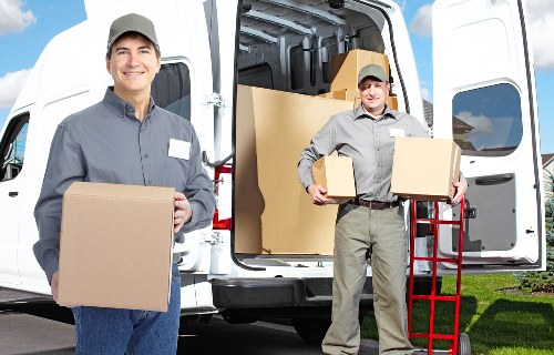 Organised packing materials prepared for a Watford relocation service