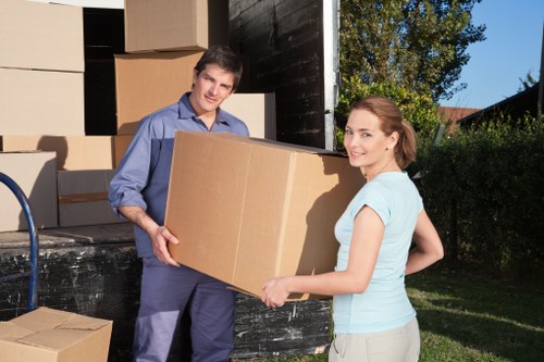 Careful handling of student belongings during a Watford move